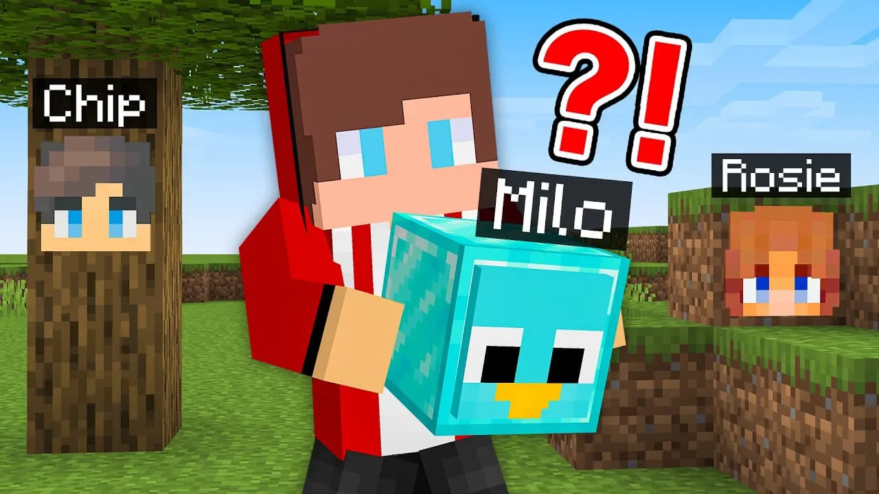 Milo and Chip Turn Into Blocks in Minecraft Hide and Seek
