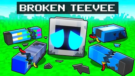 TeeVee Cracked His Body in Minecraft