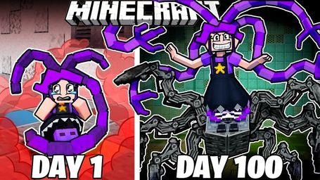 I Survived 100 Days as Lily Lovebraids in Minecraft!
