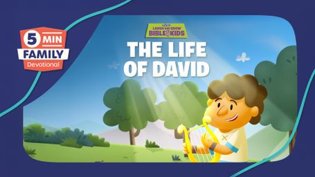 Minno Laugh And Grow Bible For Kids: The Life of David - 5 Minute Family Devotional
