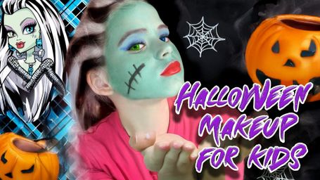 Frankie Stein Monster Halloween Makeup for Kids