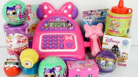 Minnie Mouse Cash Register with L.O.L. Dolls