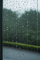 Rain Sounds on Window | Calm Rain | Black Screen Rain for Sleep, Study