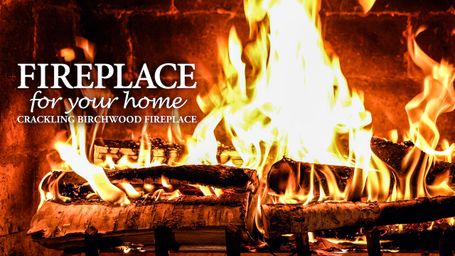 Fireplace for Your Home: Crackling Birchwood Fireplace