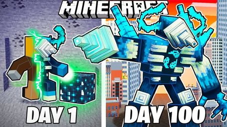 I Survived 100 Days as a Sculk Drillman in Minecraft