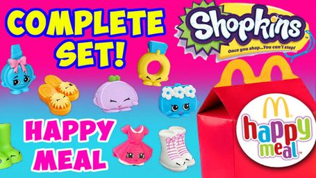 Shopkins McDonalds Happy Meal Toys Full Set of 16
