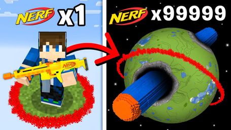 Minecraft But Nerf Equals World Size