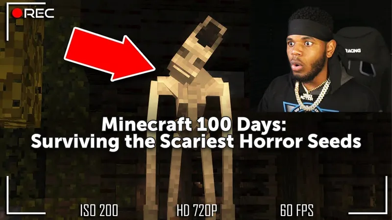 Minecraft 100 Days: Surviving the Scariest Horror Seeds