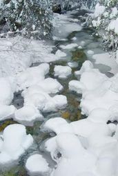 Relaxing Sounds of a Winter Stream - Glade Creek Falls, Canada