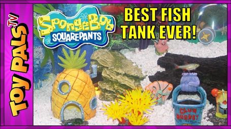 Spongebob Fish Tank With Sandy's Treedome | Bikini Bottom Aquarium Videos Squarepants