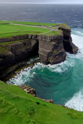 Calm Atmospheric Chords and Guitar Music with Water Sounds - Beautiful Drone Footages