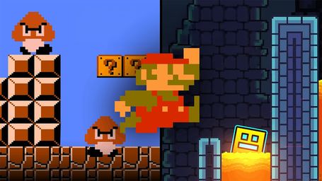 The 1 Mario Speedrunner Vs Geometry Dash