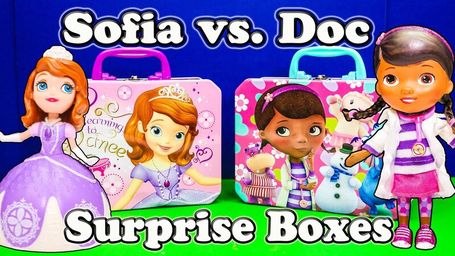What Is Inside The Doc Mcstuffins And Sofia The First Surprise Boxes