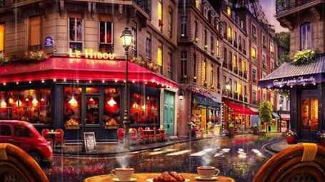 Paris Cafe - Paris, Cafe, Rain, Evening, Coffee, Relax, Calm, Street, Warm, Peaceful - RELAXO is the Best Free