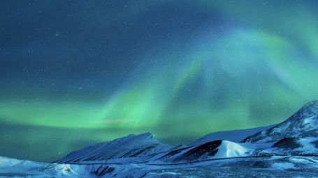 Arctic Aurora - Aurora, Northern Lights, Arctic, Snow, Mountains, Night Sky, Nature, Winter, Stars, Landscape, Co