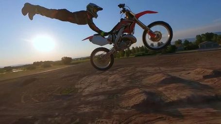FMX Rider Nails Beautiful Slow-Mo Jump