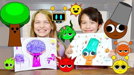 3 Marker Challenge with Sprunki in Real Life at My PB and J House!