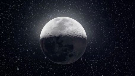 Moonlit Night - Moon, Night, Stars, Space, Lunar, Celestial, Astronomy, Orbit, Dark Sky - RELAXO is the Best Free