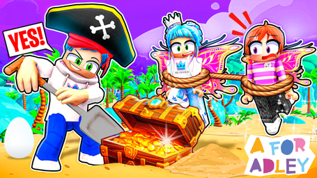 A for Adley Pirate Island Neon Rainbow Party! Finding All Secret Fairy Eggs! (Part 2)