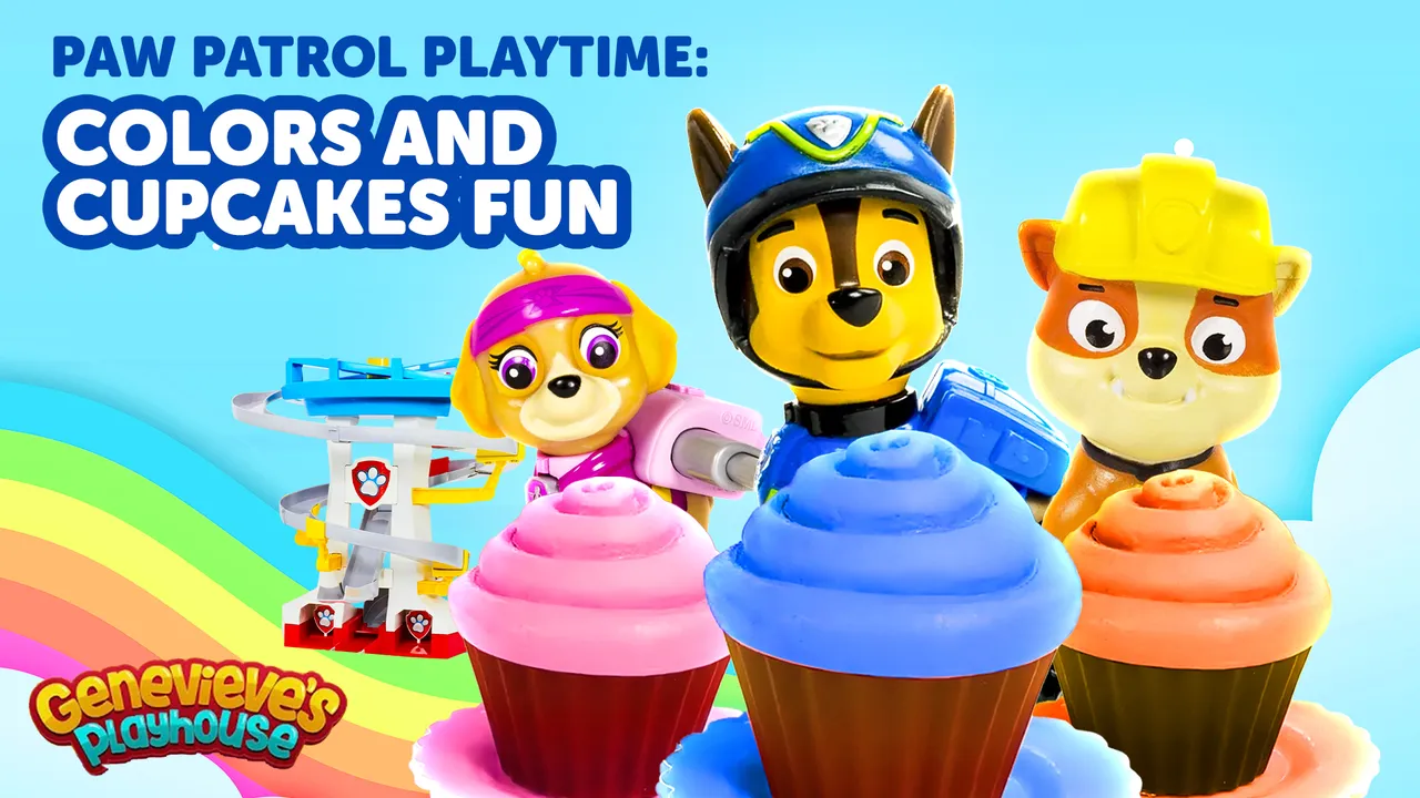 Paw Patrol Playtime: Colors and Cupcakes Fun