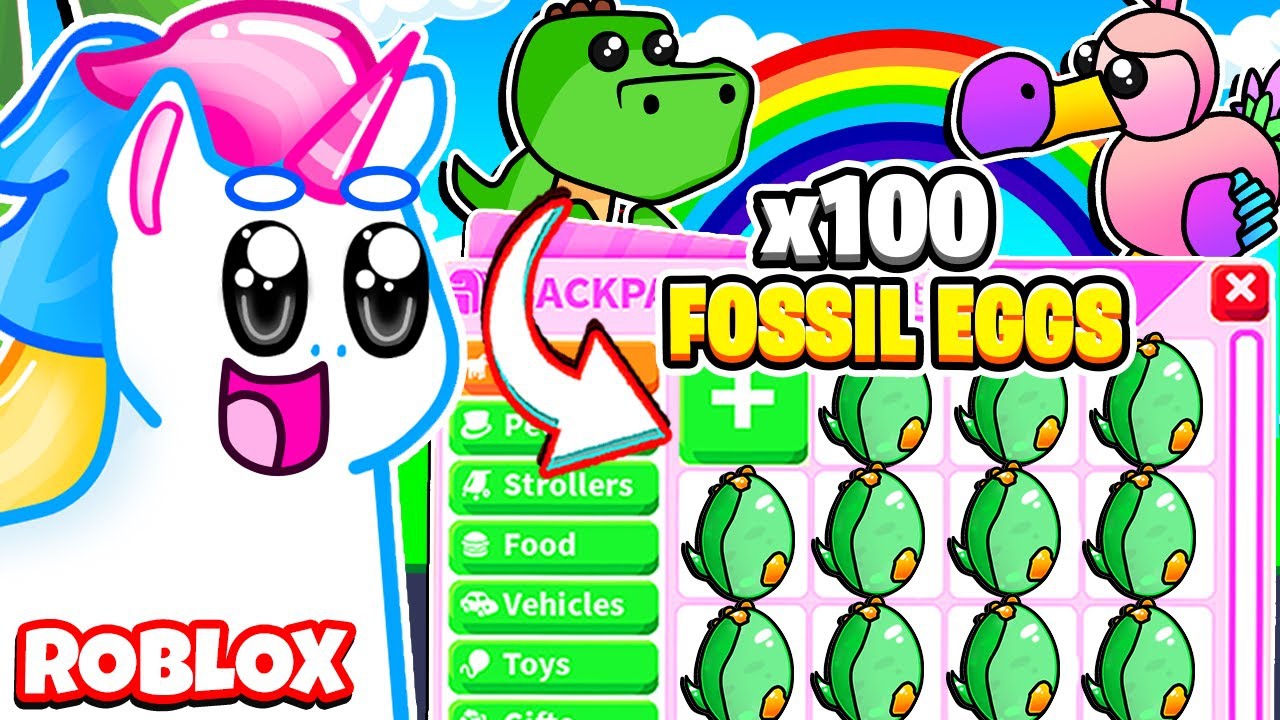 Watch Honey The Unicorn - S1:E9 I OPENED 100 FOSSIL EGGS IN ADOPT ME TO GET LEGENDARY  PETS! Roblox Adopt Me Update (2021) Online for Free, The Roku Channel